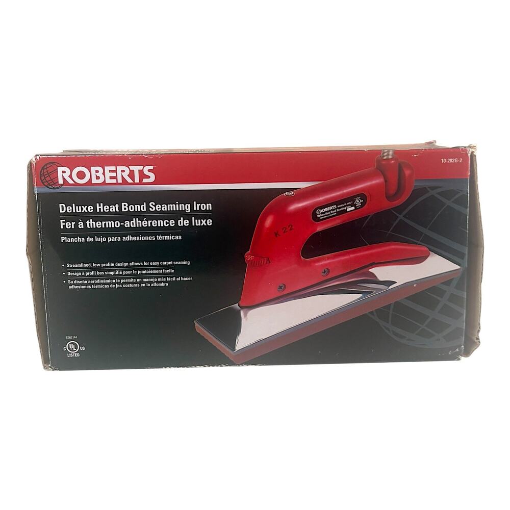 NEW OPEN BOX Roberts 10-282G-2 Deluxe Heat Bond Carpet Seaming Iron Tool NOB NOS